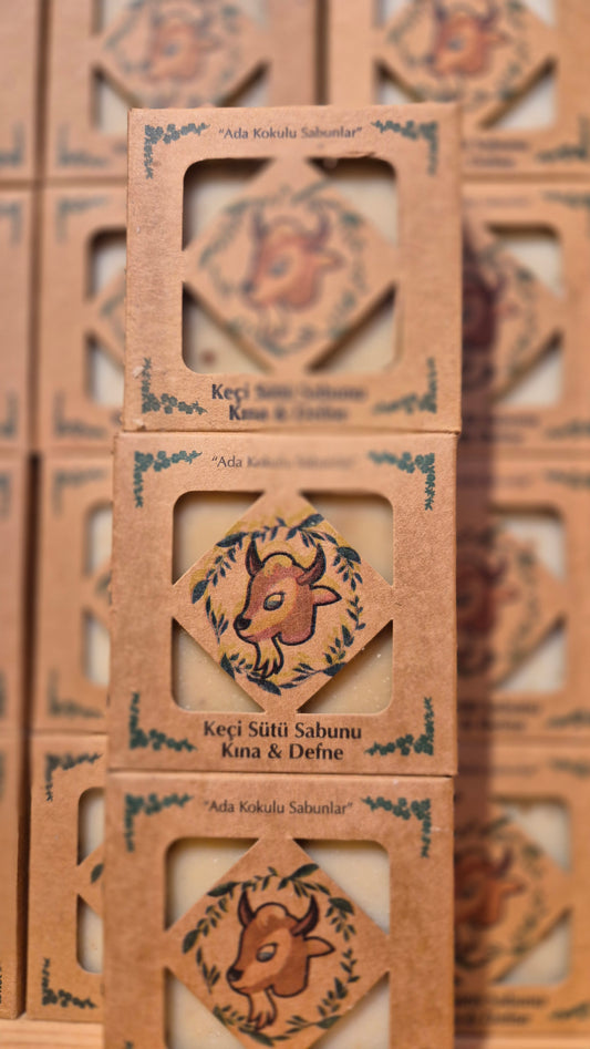Zeytinyağlı Keçi Sütü Sabunu - Kına ve Defneli